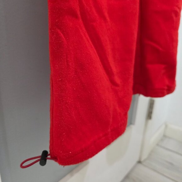 Men’s Dream USA Red Fleece Cargo Sweatpants Size XL – Drawstring w/ Pockets - Picture 8 of 10